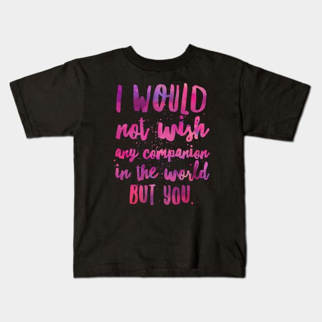 Any Companion in the World (v2) Kids T-Shirt by cipollakate